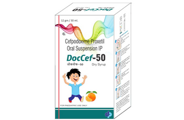 DocDoz Pharma Affordable Products DocCef 50 Dry Syrup (Orange Flavour)